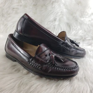 COLE HAAN Red Leather Slip On Loafers Mens Size US 10.5 D - Picture 1 of 5