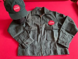 1950's, Coca-Cola, (Green) Employee Jacket & Hat (Scarce / Vintage) - Picture 1 of 9