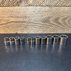 Craftsman USA 3/8" Drive 12pt Sockets Inverted G Series SAE & Metric -Misc Sizes - Picture 1 of 17