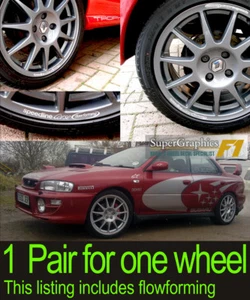 Pegatina de calcomanía de llanta de rueda de rally para adaptarse al flowforming Speedline Corse vendido como 1 par - Imagen 1 de 2