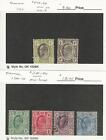 Transwal, znaczek pocztowy, #272-273, 281-284 czysty i używany, 1904-10, JFZ