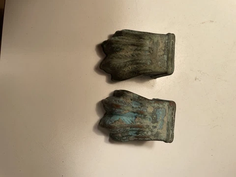 Vintage Solid Brass Claw Foot Furniture Foot Covers For Repairs Cover