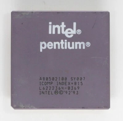 Socket 5 Processor CPU - Intel Pentium 100 - 100MHz - SY007 - TESTED - Image 1 of 2