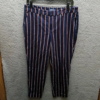 Pantalones cortos Old Navy para mujer 10 Harper a rayas azul rojo blanco 34" 24,5" 10,5" Foto 1 de 4