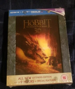 The Hobbit Desolation of Smaug 3D EXTENDED EDITION New Blu-Ray Lenticular Cover - Picture 1 of 1