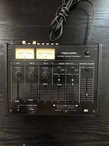 “Realistic” Vintage Stereo Mixing Console Made In Korea WORKS! Tested! - Picture 1 of 3