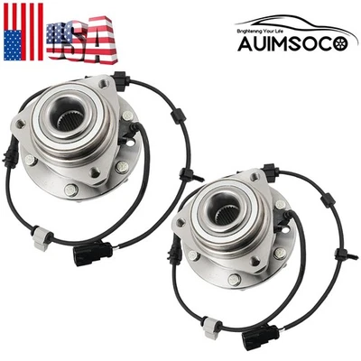 Conjunto de buje de cojinete de rueda delantera para Oldsmobile Bravada 2002 2003 2004 2 piezas Foto 1 de 4