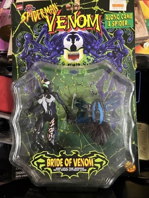 Figura de acción Marvel 1997 Spider-Man Venom Along Came A Spider Bride Of Venom Foto 1 de 2