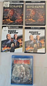 3 Dwayne Johnson ~ Skyscraper, Hobbs Shaw & Rampage ~ 4k UltraHD w/ Slipcover - Bild 1 von 16