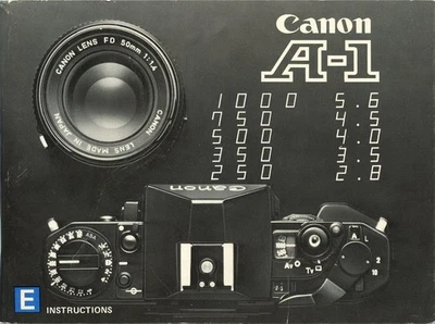 佳能 A-1 相机原版手册 — 第 1/2 张图片