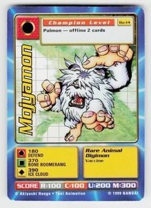 Digimon TCG 1999 #Bo-14 Mojyamon - Foto 1 di 2