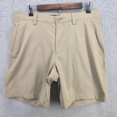 Southern Tide Brrr Shorts Mens 33W Tan Khaki Performance Brrrdie Golf Short 7769 - Image 1 of 4