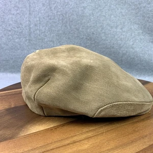 VINTAGE L.L.Bean Mütze Kappe nicht verstellbar Herren groß braun Wildleder Efeu flach hergestellt in den USA 90er - Bild 1 von 17