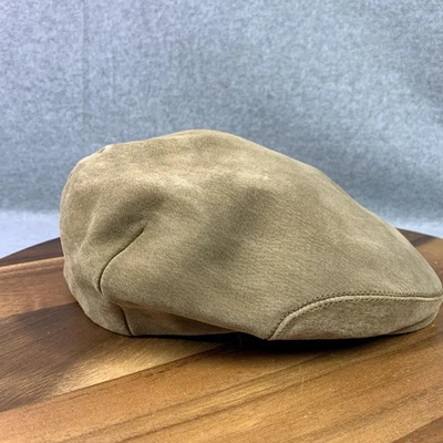 Gorra ajustada vintage L.L.Bean para hombre grande marrón gamuza hiedra plana hecha en EE. UU. AÑOS 90 Foto 1 de 4