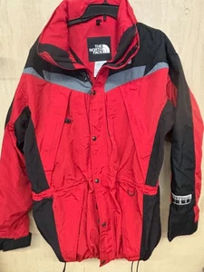 Vintage 90s The North Face Extreme Light Parka Jacket Size XL Red Ski Hood - Picture 1 of 7