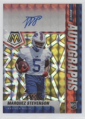 2021 Mosaic Rookie Choice Fusion Red & Yellow Prizm Marquez Stevenson Auto RC - Image 1 of 2