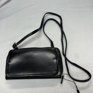 Mundi Umhängetasche/Tasche schwarz Leder - Bild 1 von 10