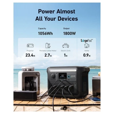 Share Anker SOLIX C1000X Portable Power Station - Image 1 of 4