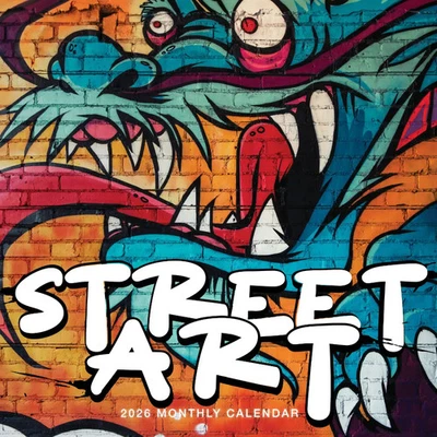 Street Art Calendar 2026 | 12" x 24" 12 Month Calendar | Marble City Press