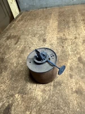 Vintage Armspear NY Railroad RR Oil Lantern Lamp Wick Burner Tank Pot Parts USA - Image 1 of 4