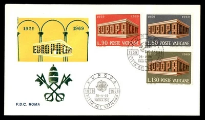 Mayfairstamps Vatican FDC 1969 Europa Cept Crossed Keys Emblem First Day Cover a - Image 1 of 2