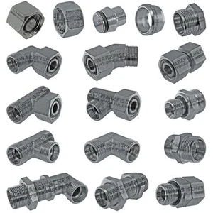 Hydraulik Verschraubung Schneidringverschraubung DIN Metrisch Stahl verzinkt LR - Bild 1 von 22