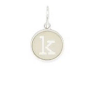 $28 NWT ALEX AND ANI SILVER INITIAL “K” CHARM STATION- JC300 - Picture 1 of 1