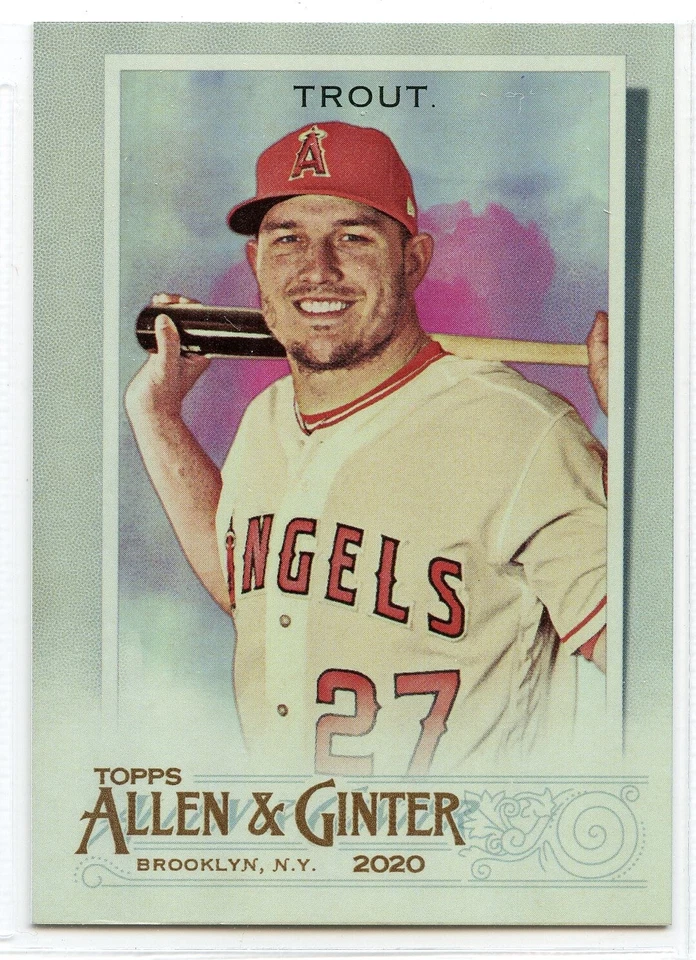 2020 Topps Allen & Ginter Silver Portraits- #85 - Mike Trout - Angels - Image 1 of 1