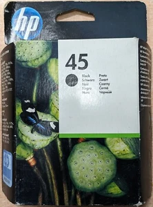 HP 45 Black Ink Cartridge - Genuine (51645AE#ABB) - Picture 1 of 1