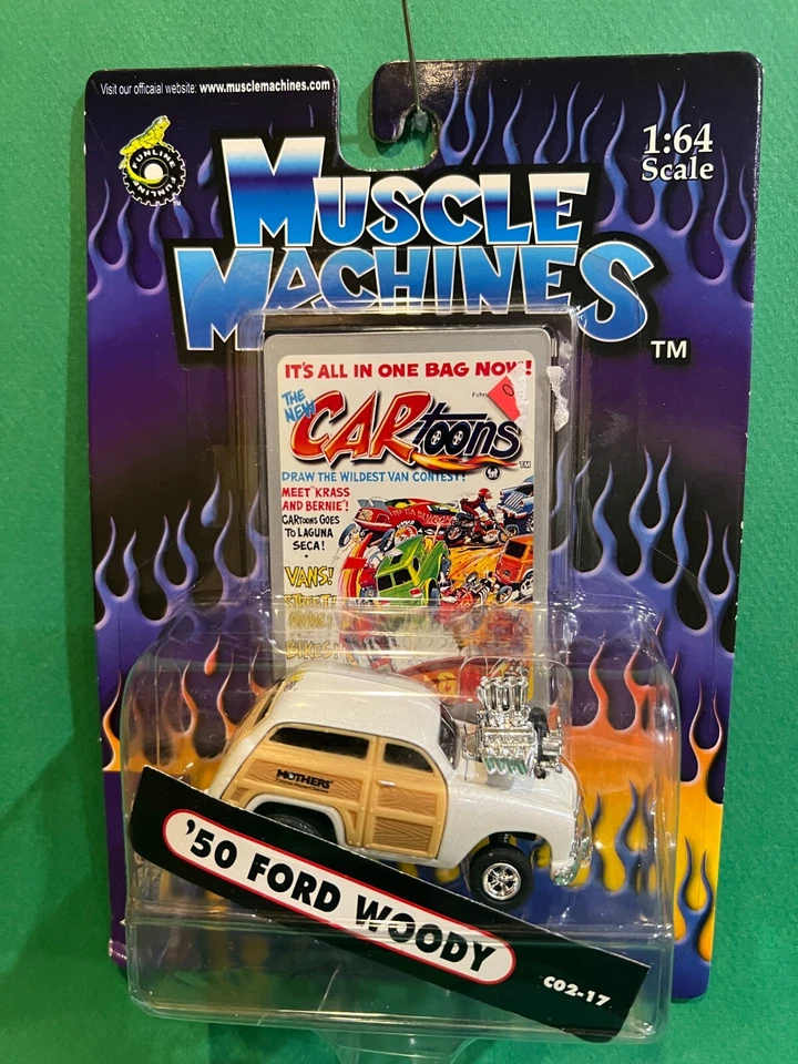 Funline Muscle Machines 1950 Ford Woody 1/64 Diecast MIP BX63 - Image 1 of 1