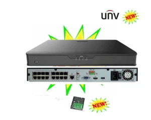 Uniview 16 ch network NVR 16-PoE Ultra 265 Ultra 265/H.265/H Audio detection - Picture 1 of 4