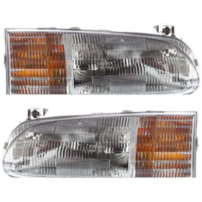For 1995-1997  Ford Windstar Pair Headlight Driver & Passenger FO2502123 - Image 1 of 3