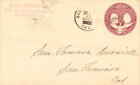 California San Luis Obispo 1893 Cork Killer 2C Columbian Envelope Violet Rubbe