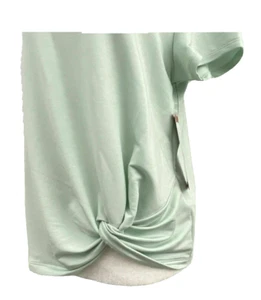 Skechers Women's Top Size Medium Green Soft Baby French Terry Fabric Stretch - Picture 1 of 3