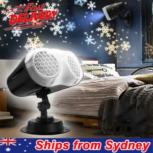 Christmas Outdoor Laser Snowflake Snow Projector Light Garden Home Night Lamp AU - Picture 1 of 12