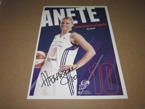 FOTO AUTOGRAFIADA 2014 PHOENIX MERCURY EDICIÓN EQUIPO 5X8 ANETE JEKABSONE-ZOGOTA #B1 - Imagen 1 de 1