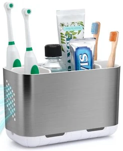 Toothbrush Holders For Bathroom Organizer Countertop Detachable Antislip Large E - Picture 1 of 7
