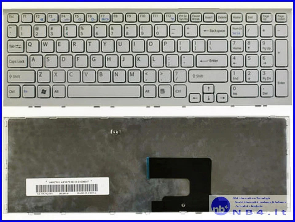 9Z.N5CSQ.10S - Tastiera SONY VAIO Layout ESP - ORIGINALE! - Immagine 1 di 1