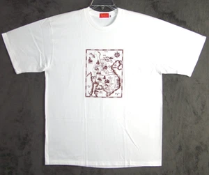 Asian Map Shirt Adult Extra Large White Laos Thailand Cambodia Da Nang Mens - Picture 1 of 12