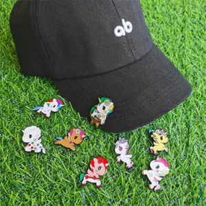Marcador magnético de pelotas de golf de metal unicornio con clip para sombrero de golf - Imagen 1 de 18