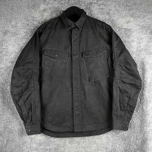 Maharishi Organic Twill MILTYPE Custom Overshirt schwarz Herren Large Chore Freizeit - Bild 1 von 14