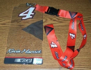 KEVIN HARVICK #4 LANYARD KEYCHAIN & CREDENTIAL HOLDER BRAND NEW!!!! - Picture 1 of 1