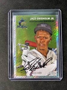 2023 Topps Chrome Platinum Jazz Chisholm Jr #282 TOPPS Refractor 402/499 Marlins - Picture 1 of 4