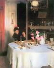 Der Frühstückstisch von John Singer Sargent 40x50ZOLL Leinwand