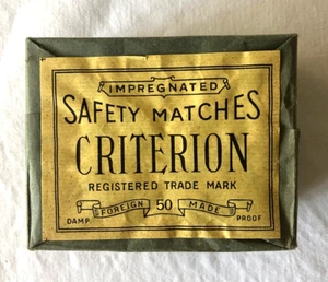 antike Safety matches CRITERION 10er Packung 30er Jahre - Bild 1 von 3