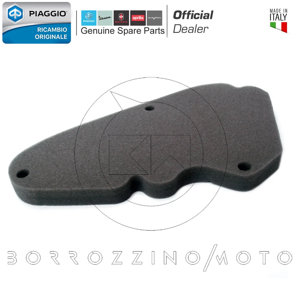FILTRO ARIA ORIGINALE PIAGGIO LIBERTY 4T 3V LEM 150 2014 Foto 1 de 1