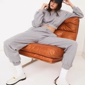 For Love & Lemons XS S Josie Sweats 2 Piece Set Hoodie Sweatshirt SweatPants NWT - Picture 1 of 11