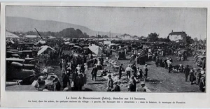 1934 -- LA FOIRE DE BEAUCROISSANT ISERE TRES ANIMEE - Picture 1 of 1