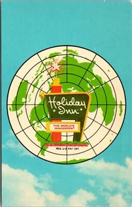 Postcard Holiday Inn Crestview Florida Sign On Globe The World's Innkeeper UNP - Picture 1 of 2