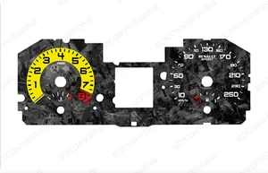 Renault Clio RS197 KM/H Forged Carbon Dial Cards Gauges - Bild 1 von 1
